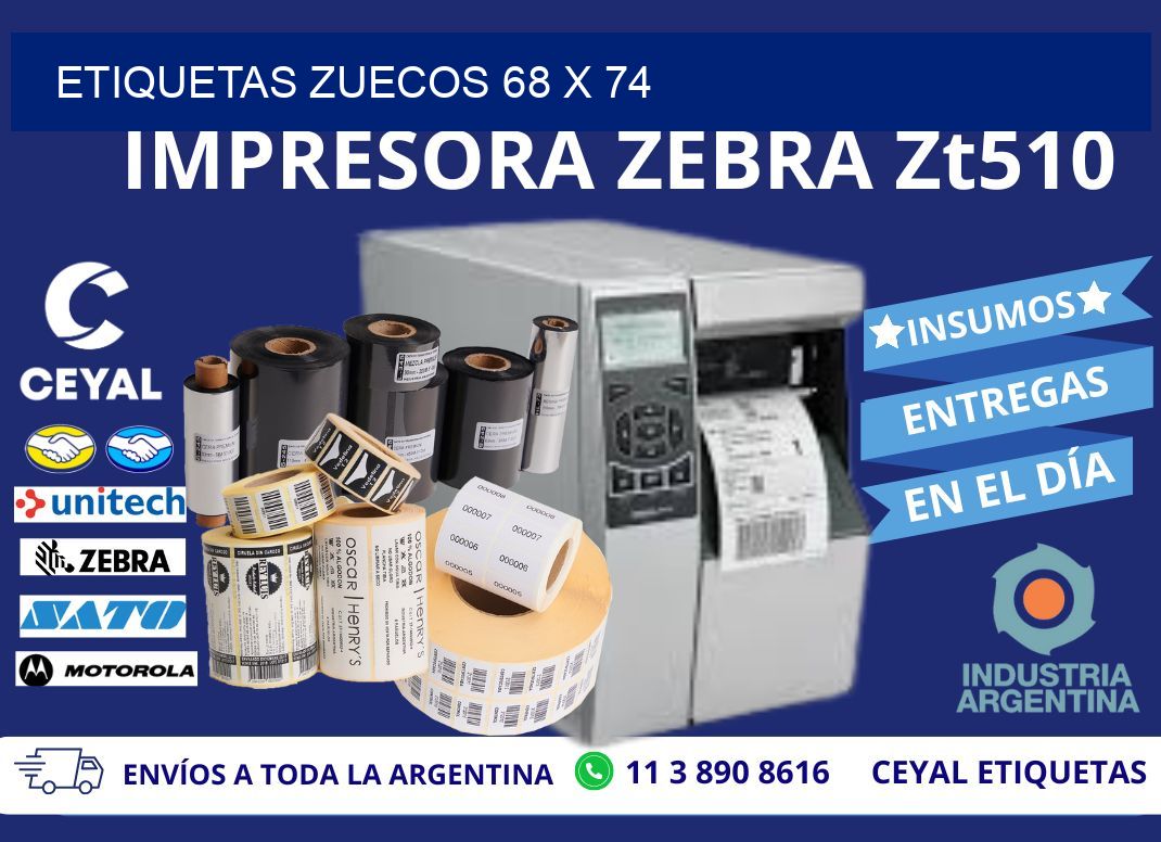 ETIQUETAS ZUECOS 68 x 74