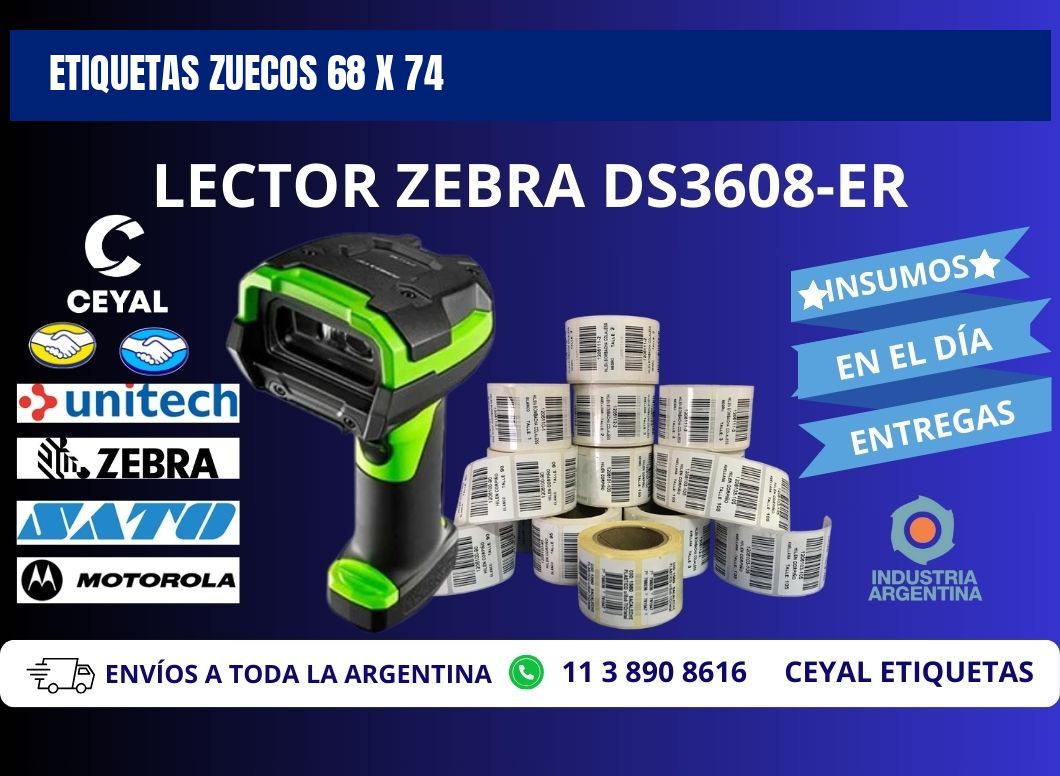 ETIQUETAS ZUECOS 68 x 74
