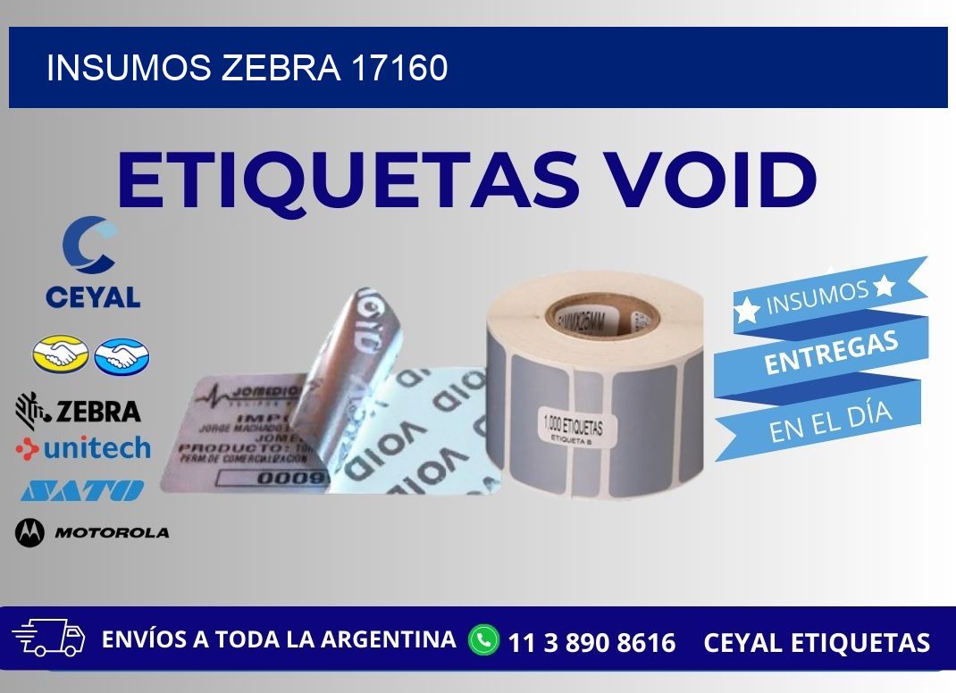 INSUMOS ZEBRA 17160
