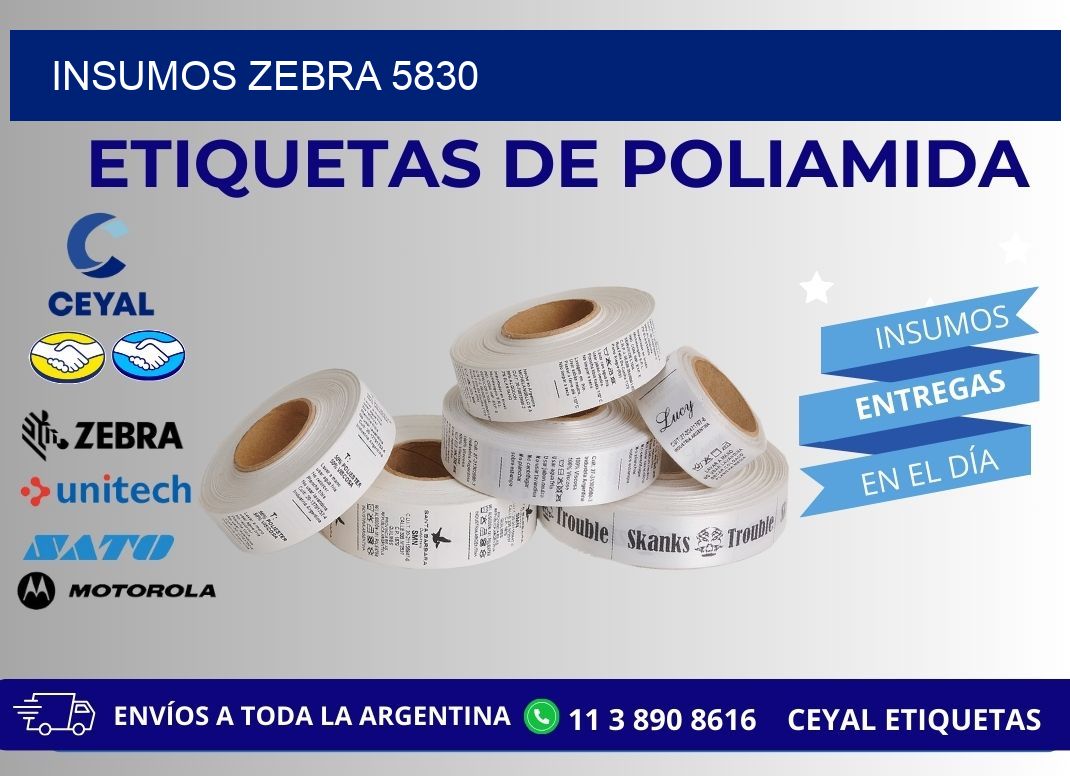 INSUMOS ZEBRA 5830