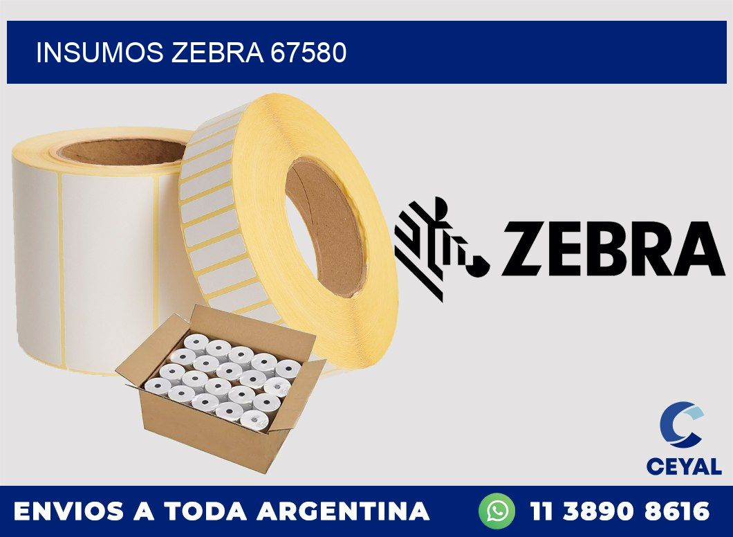 INSUMOS ZEBRA 67580