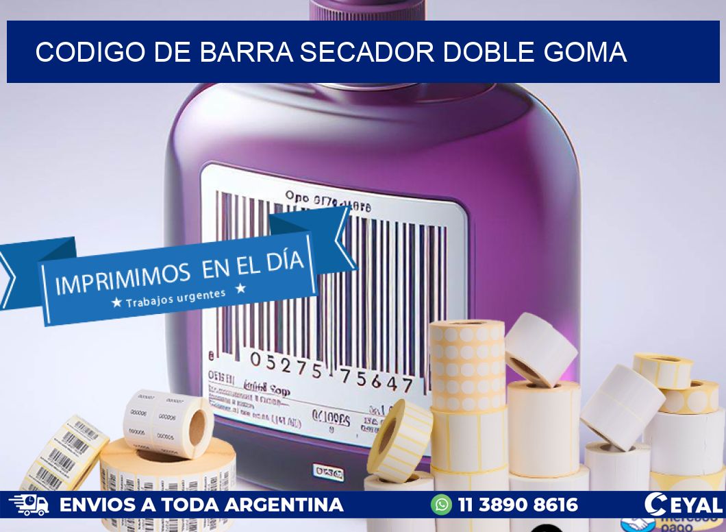 codigo de barra SECADOR DOBLE GOMA