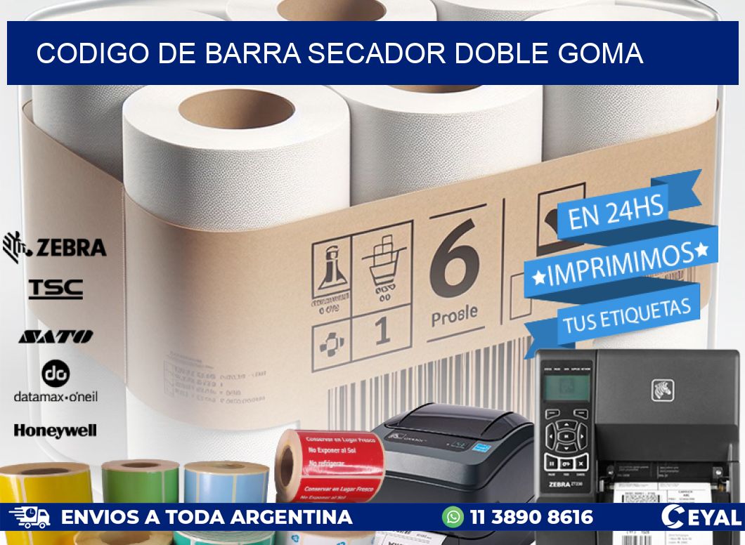 codigo de barra SECADOR DOBLE GOMA