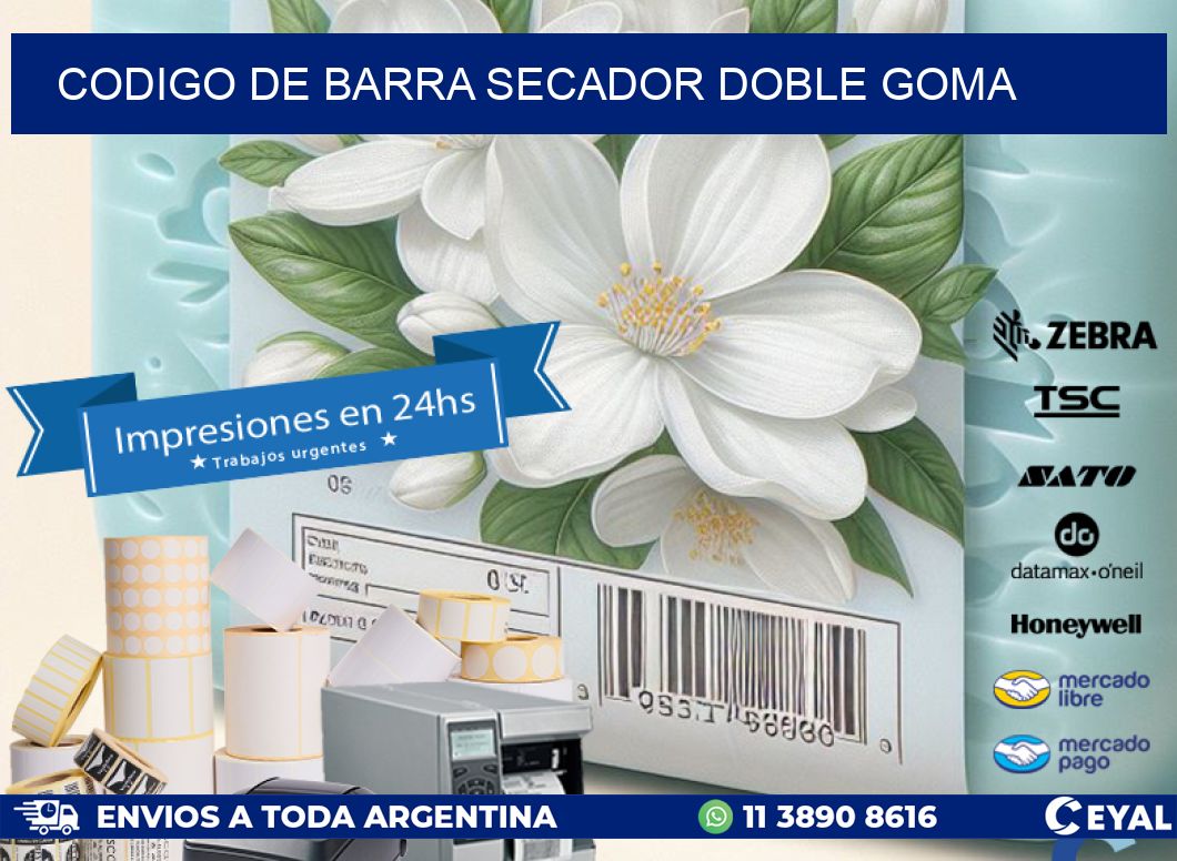 codigo de barra SECADOR DOBLE GOMA