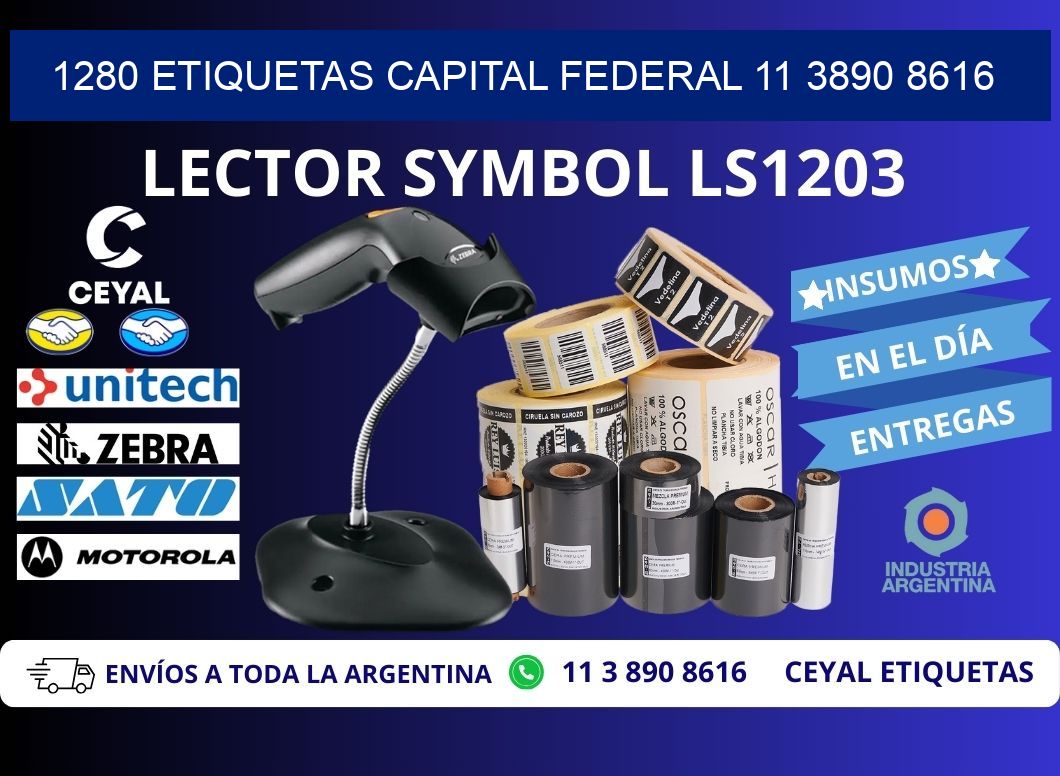 1280 ETIQUETAS CAPITAL FEDERAL 11 3890 8616
