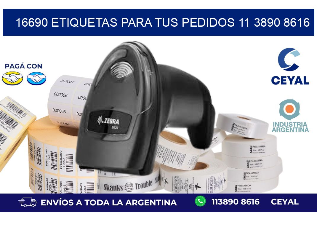 16690 ETIQUETAS PARA TUS PEDIDOS 11 3890 8616
