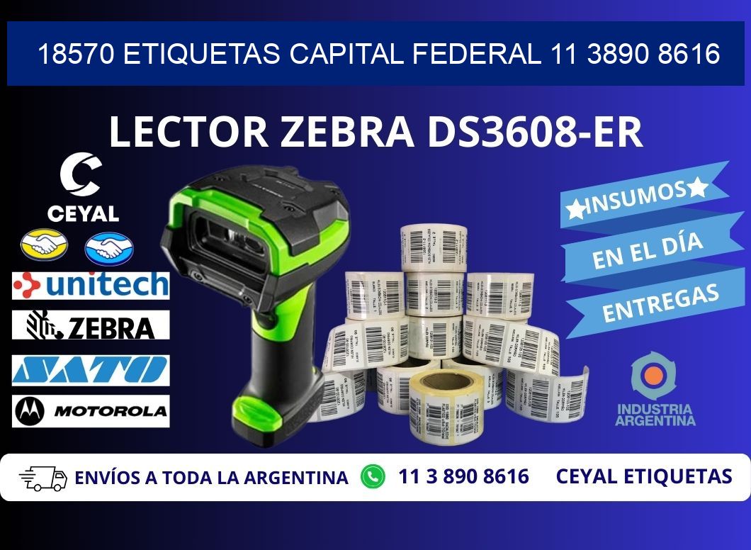 18570 ETIQUETAS CAPITAL FEDERAL 11 3890 8616