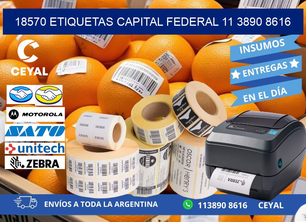 18570 ETIQUETAS CAPITAL FEDERAL 11 3890 8616