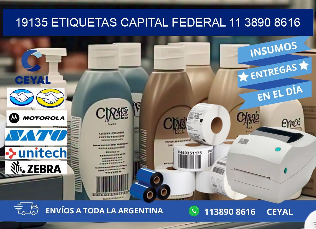 19135 ETIQUETAS CAPITAL FEDERAL 11 3890 8616