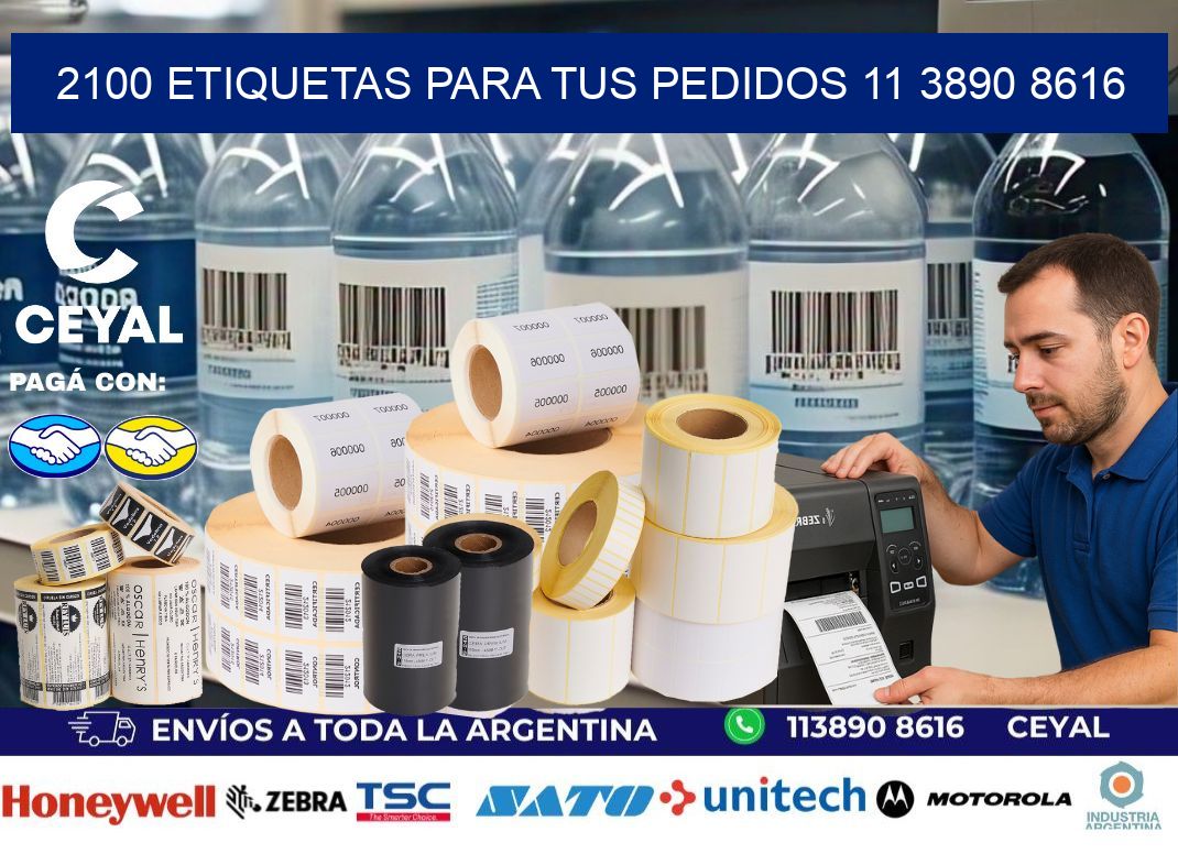 2100 ETIQUETAS PARA TUS PEDIDOS 11 3890 8616