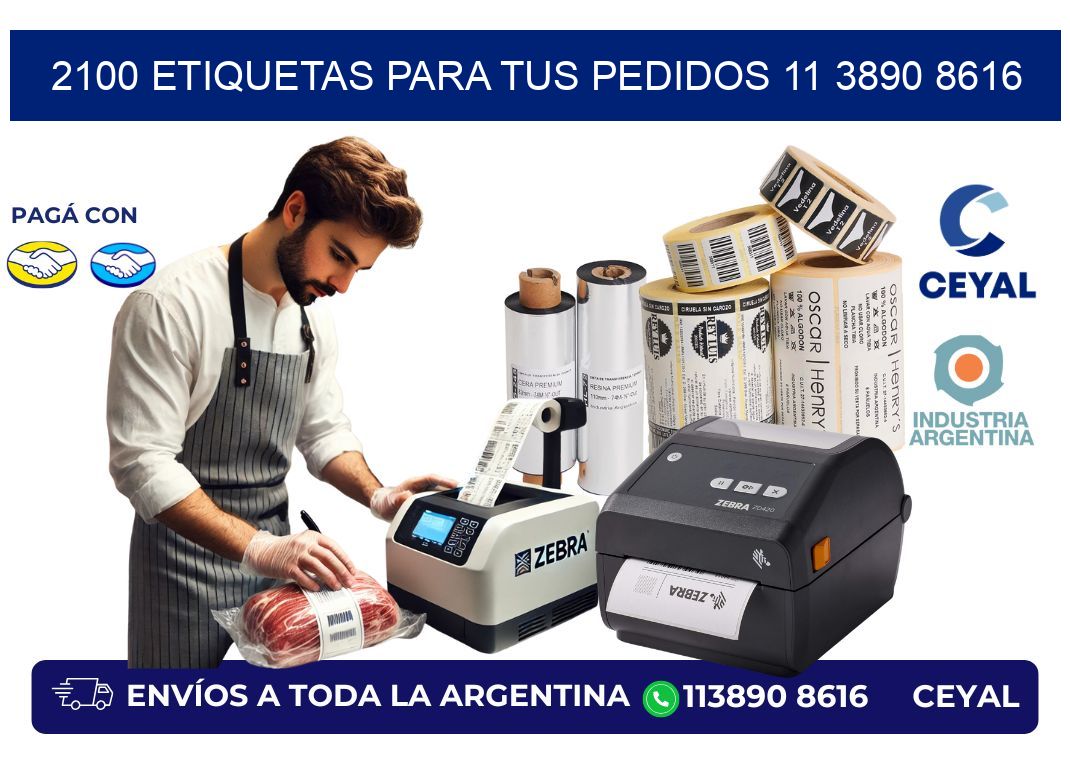 2100 ETIQUETAS PARA TUS PEDIDOS 11 3890 8616