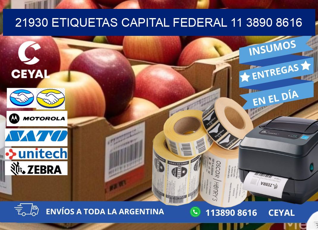 21930 ETIQUETAS CAPITAL FEDERAL 11 3890 8616