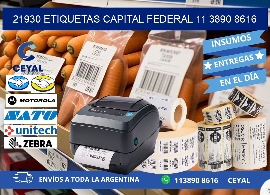 21930 ETIQUETAS CAPITAL FEDERAL 11 3890 8616