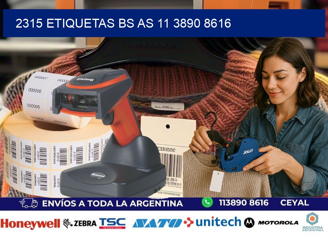 2315 ETIQUETAS BS AS 11 3890 8616