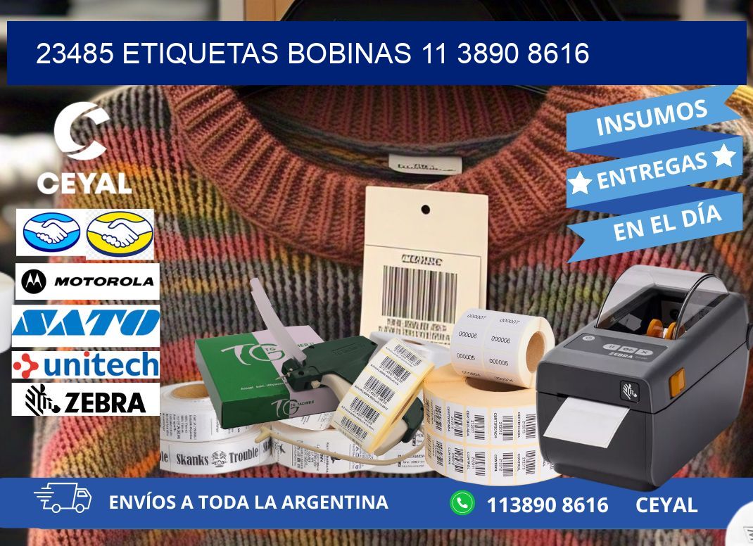 23485 ETIQUETAS BOBINAS 11 3890 8616