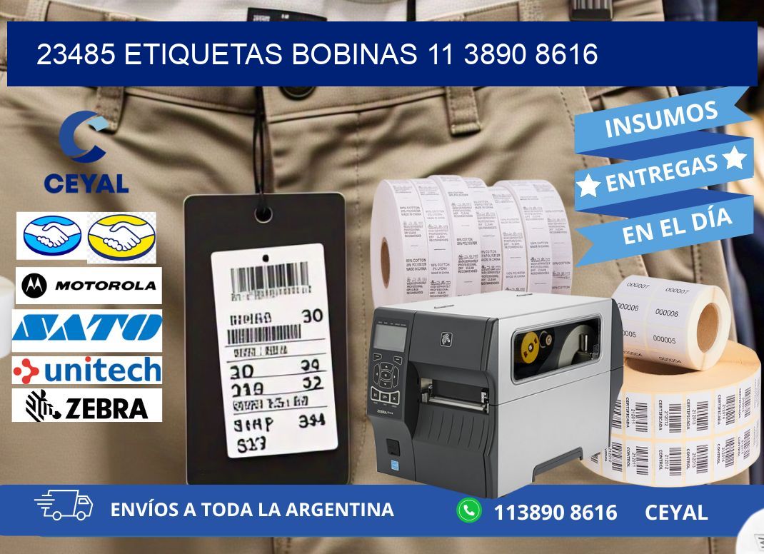 23485 ETIQUETAS BOBINAS 11 3890 8616