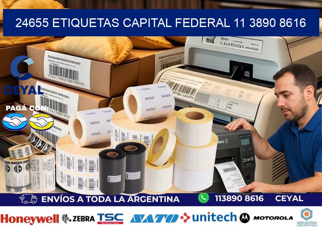 24655 ETIQUETAS CAPITAL FEDERAL 11 3890 8616