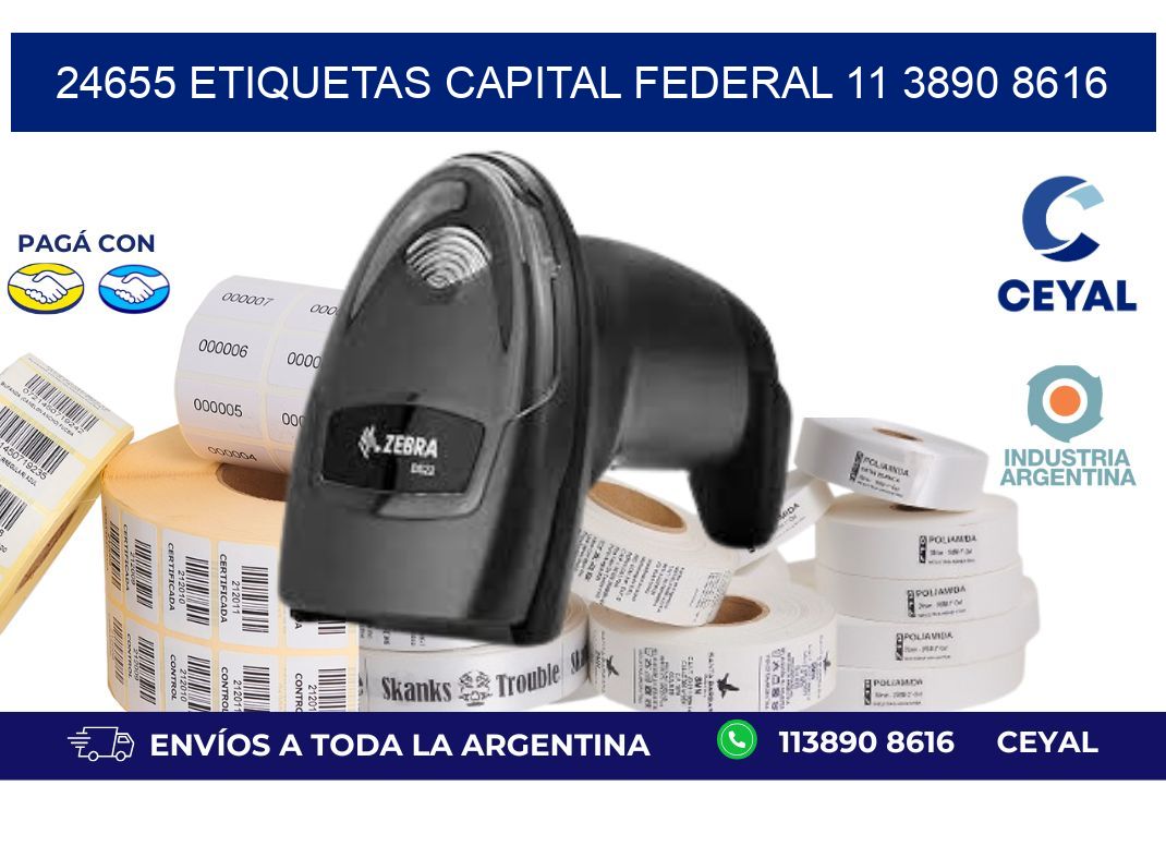 24655 ETIQUETAS CAPITAL FEDERAL 11 3890 8616