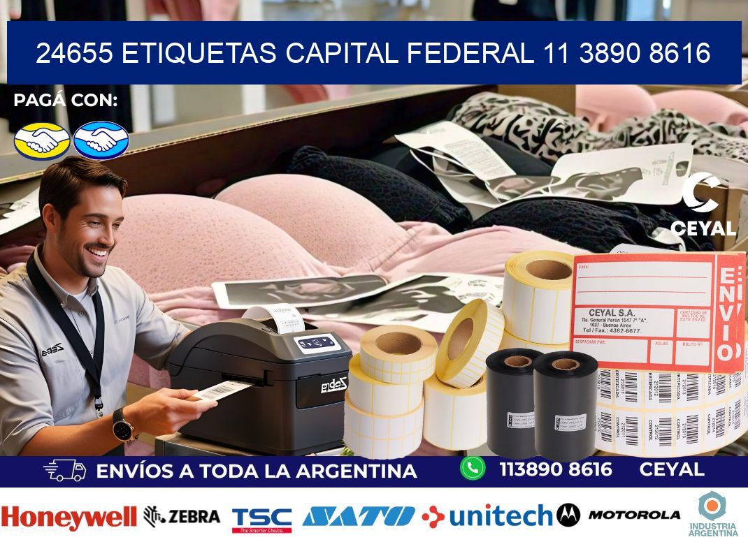 24655 ETIQUETAS CAPITAL FEDERAL 11 3890 8616