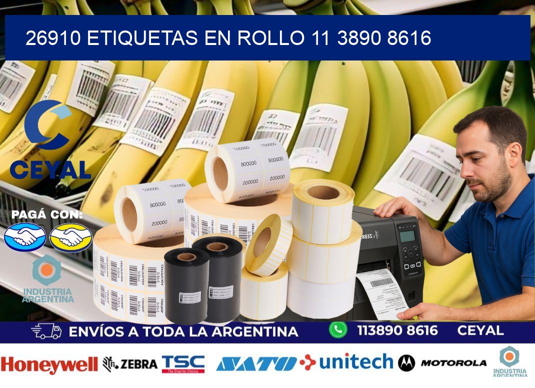 26910 ETIQUETAS EN ROLLO 11 3890 8616