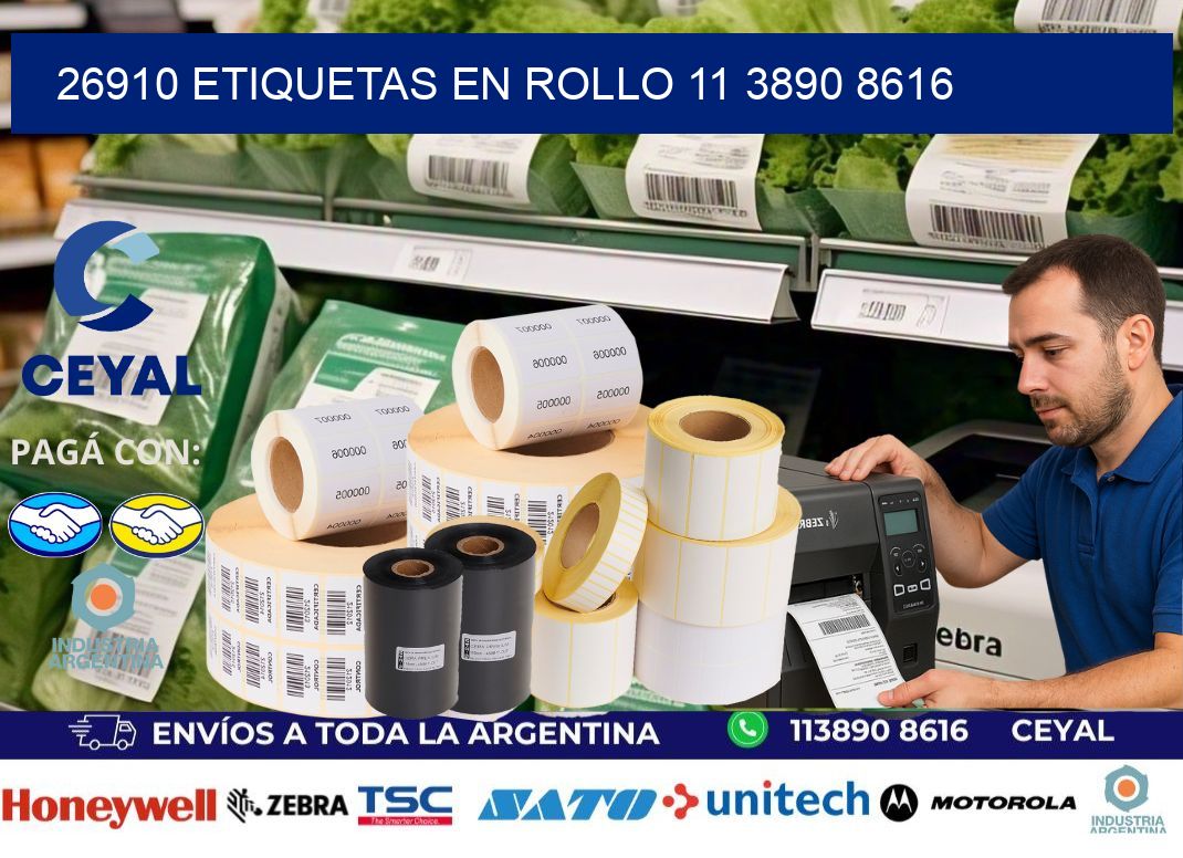 26910 ETIQUETAS EN ROLLO 11 3890 8616