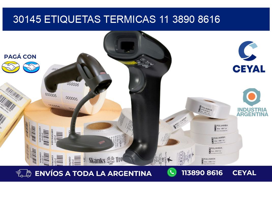 30145 ETIQUETAS TERMICAS 11 3890 8616