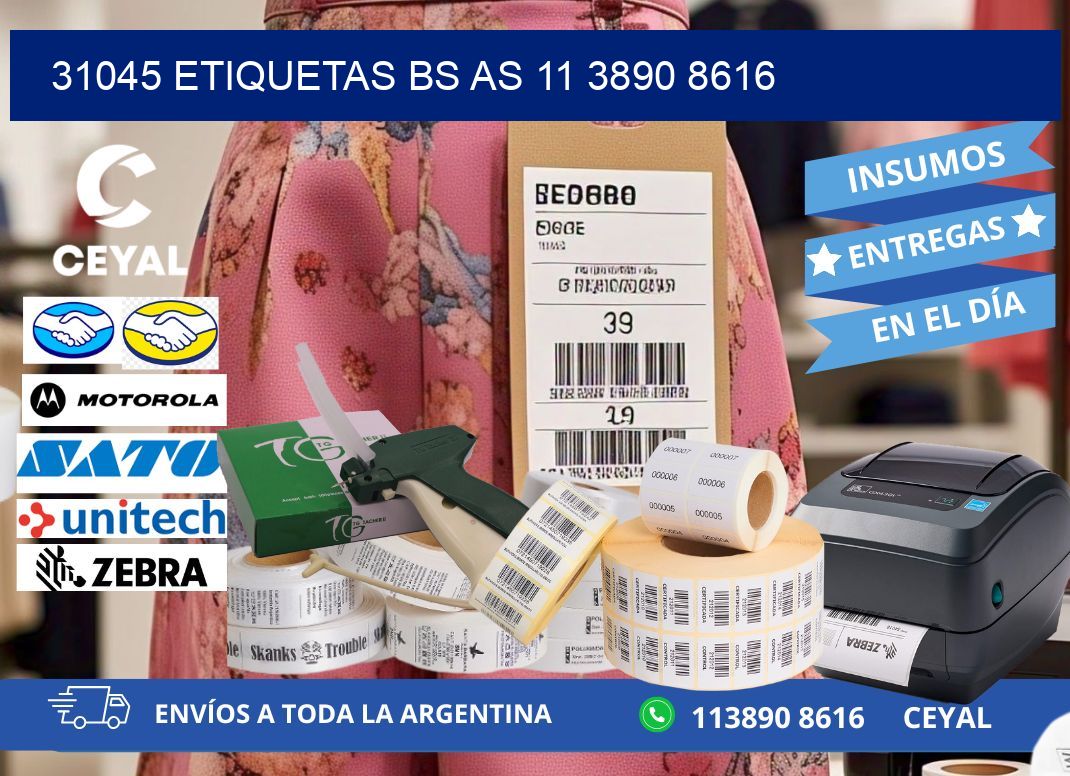 31045 ETIQUETAS BS AS 11 3890 8616