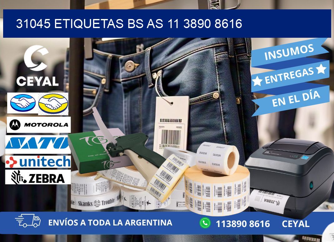 31045 ETIQUETAS BS AS 11 3890 8616