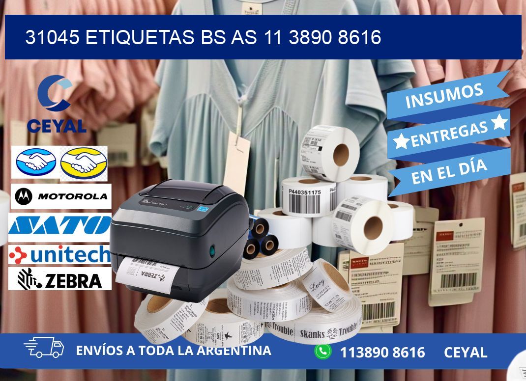 31045 ETIQUETAS BS AS 11 3890 8616