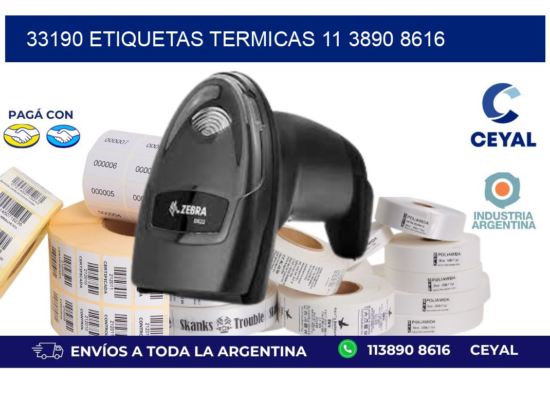 33190 ETIQUETAS TERMICAS 11 3890 8616