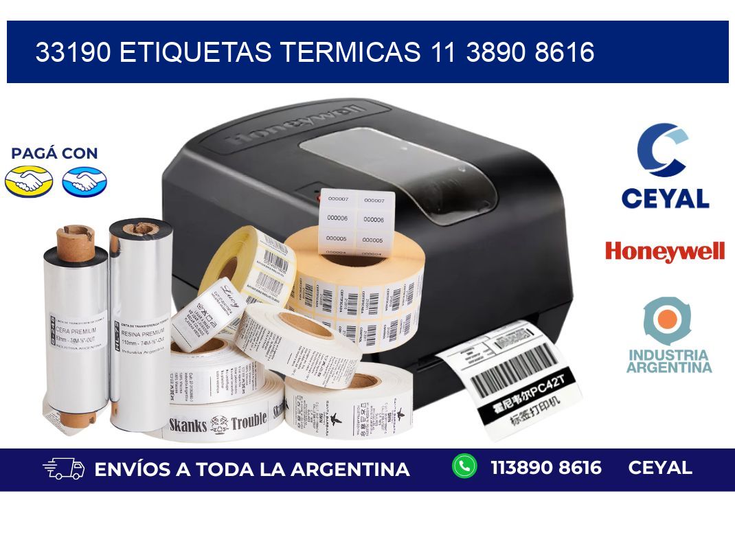 33190 ETIQUETAS TERMICAS 11 3890 8616
