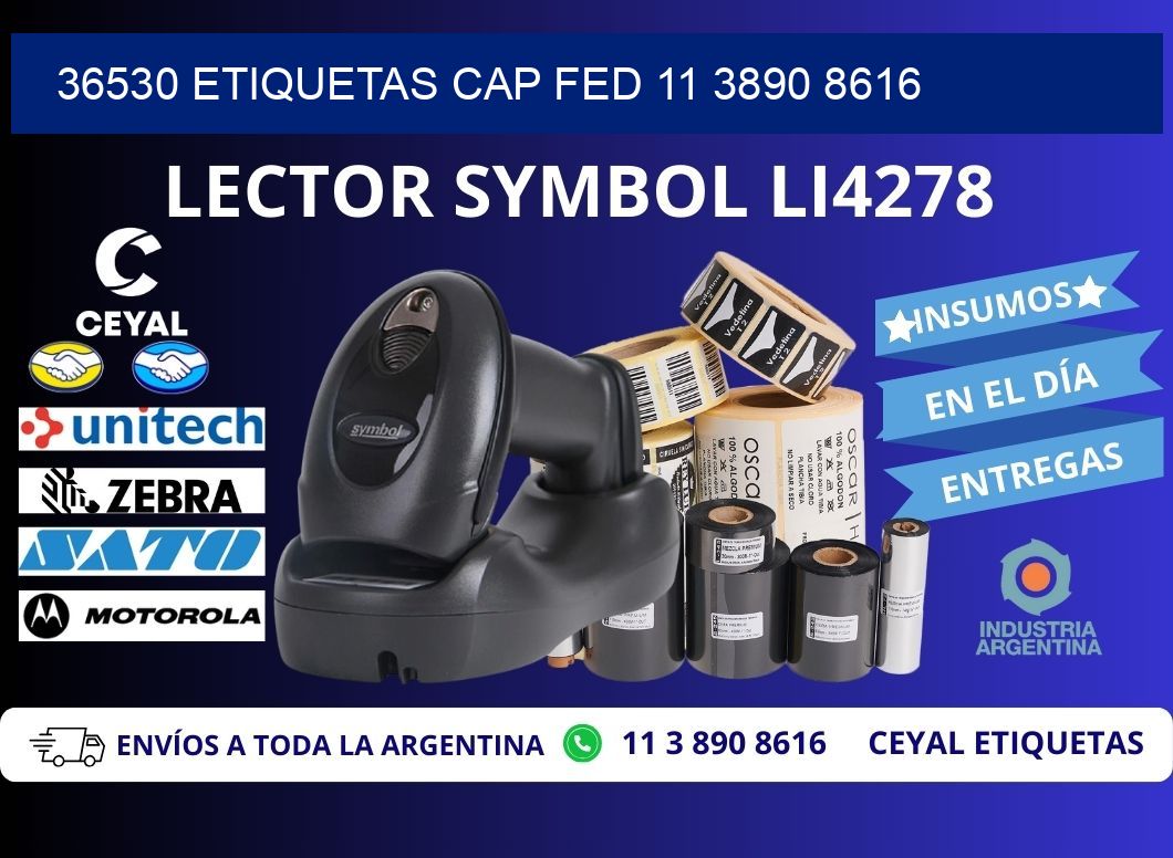 36530 ETIQUETAS CAP FED 11 3890 8616