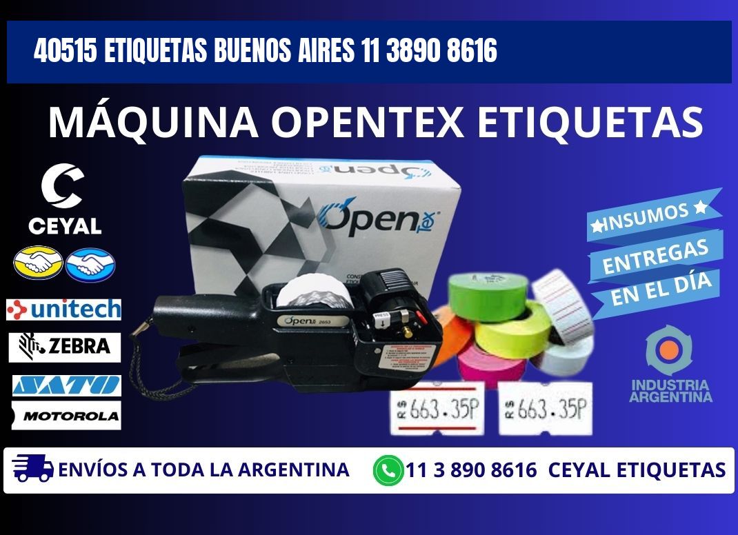 40515 ETIQUETAS BUENOS AIRES 11 3890 8616