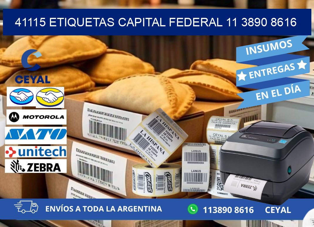 41115 ETIQUETAS CAPITAL FEDERAL 11 3890 8616