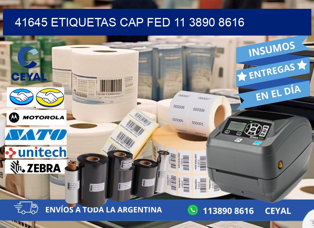 41645 ETIQUETAS CAP FED 11 3890 8616