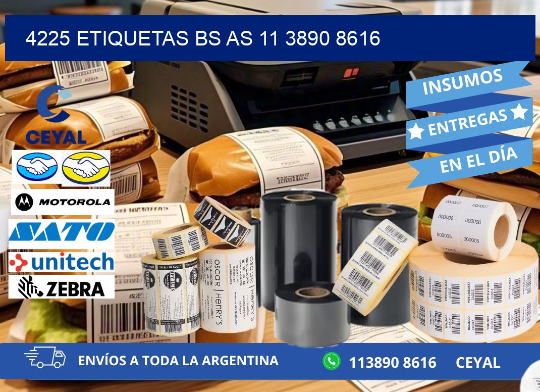 4225 ETIQUETAS BS AS 11 3890 8616