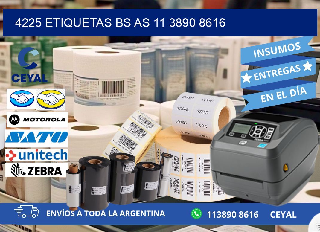 4225 ETIQUETAS BS AS 11 3890 8616