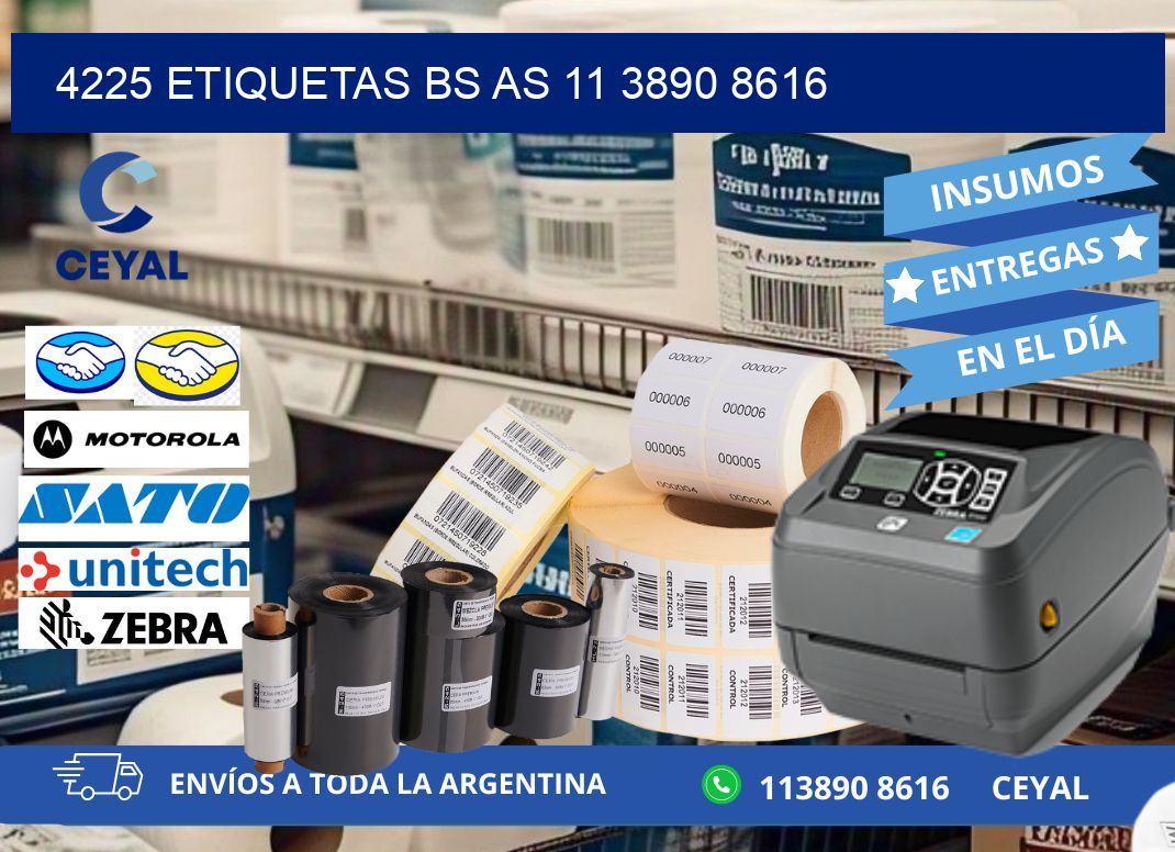 4225 ETIQUETAS BS AS 11 3890 8616