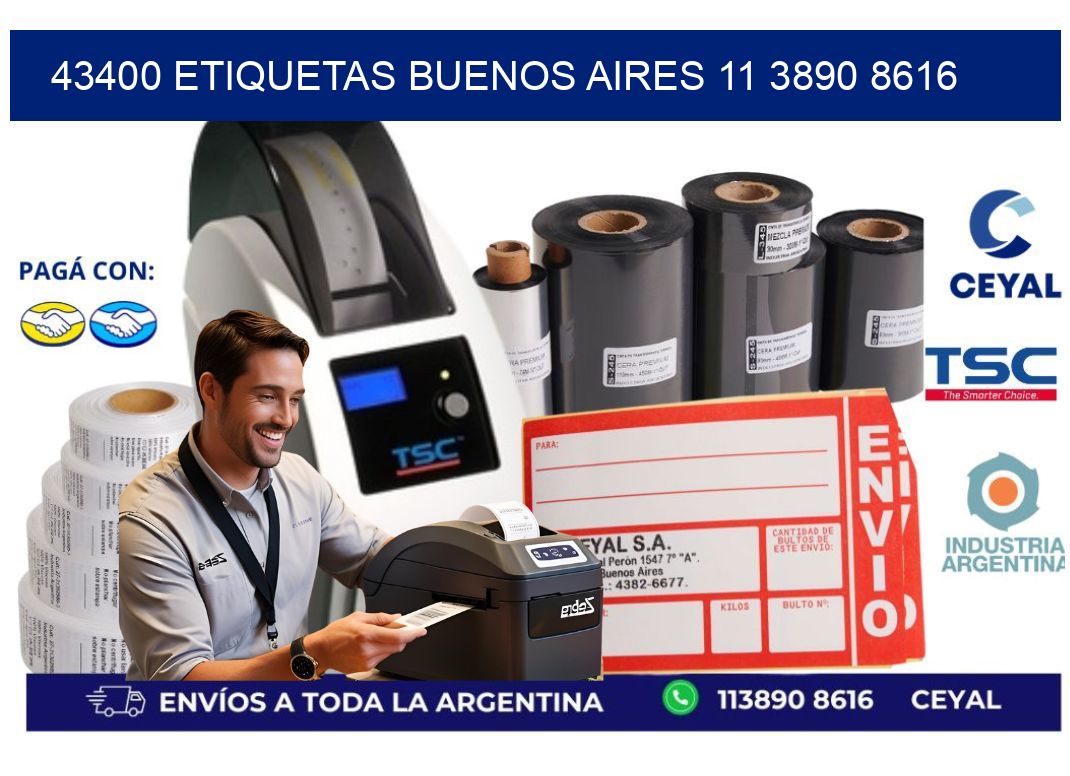 43400 ETIQUETAS BUENOS AIRES 11 3890 8616