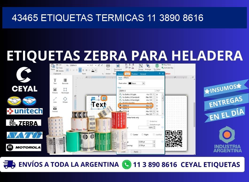 43465 ETIQUETAS TERMICAS 11 3890 8616