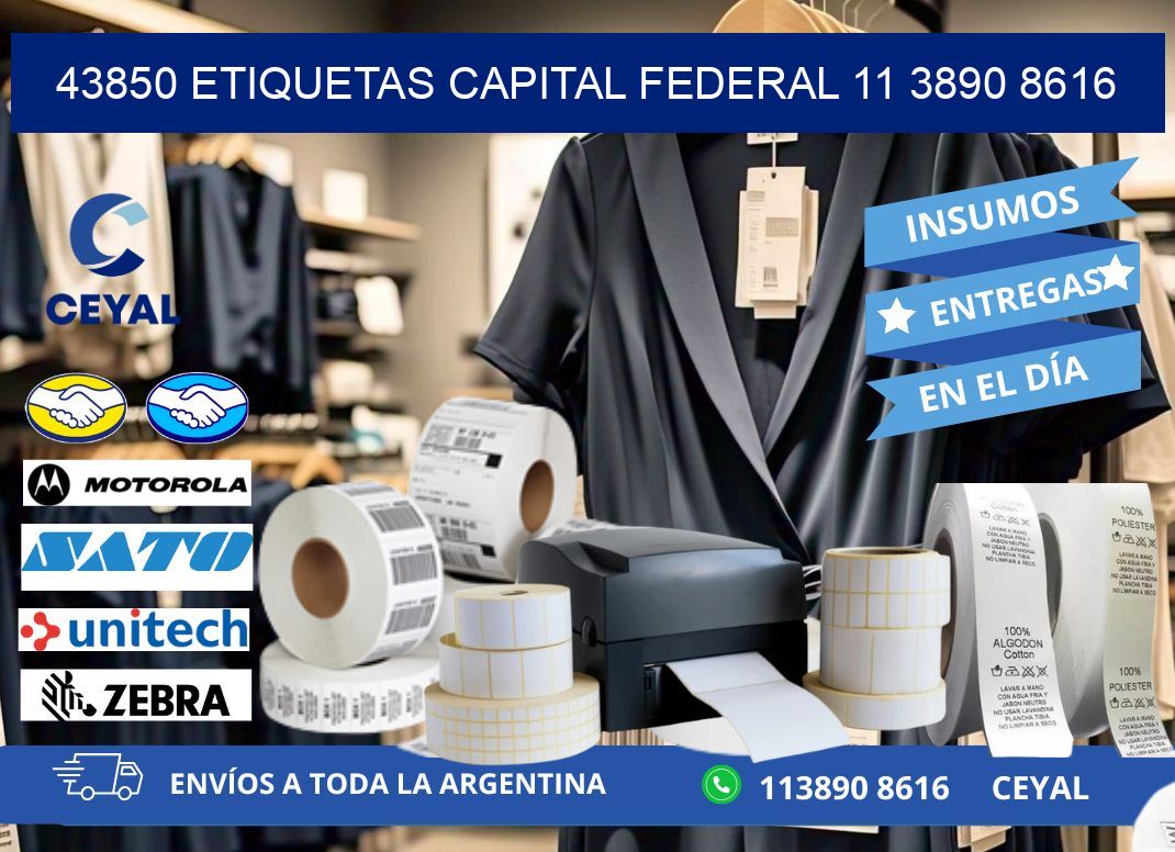 43850 ETIQUETAS CAPITAL FEDERAL 11 3890 8616