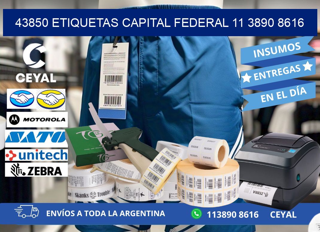 43850 ETIQUETAS CAPITAL FEDERAL 11 3890 8616