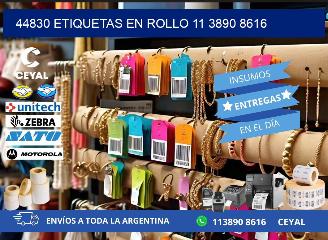 44830 ETIQUETAS EN ROLLO 11 3890 8616