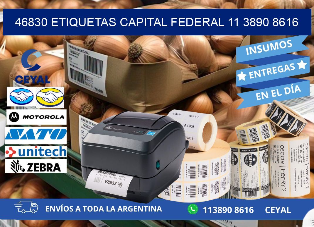 46830 ETIQUETAS CAPITAL FEDERAL 11 3890 8616