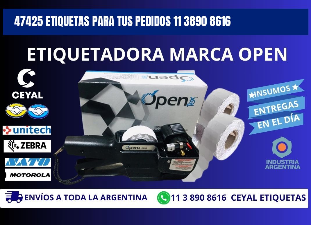 47425 ETIQUETAS PARA TUS PEDIDOS 11 3890 8616