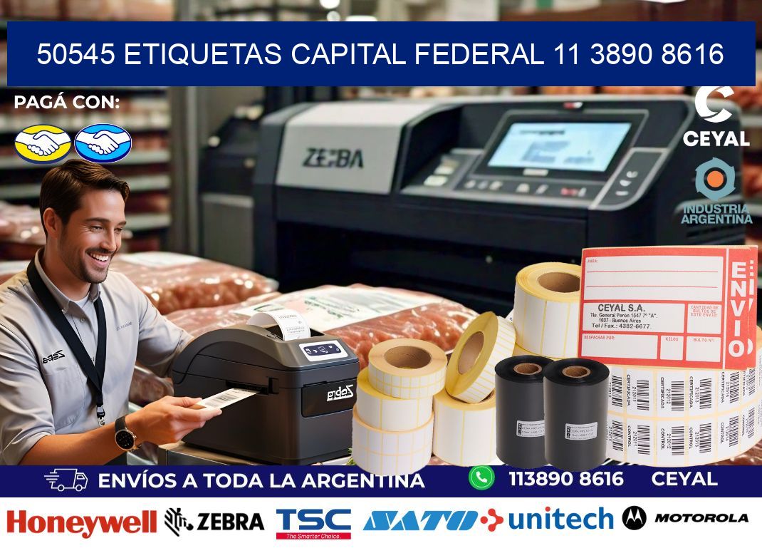 50545 ETIQUETAS CAPITAL FEDERAL 11 3890 8616
