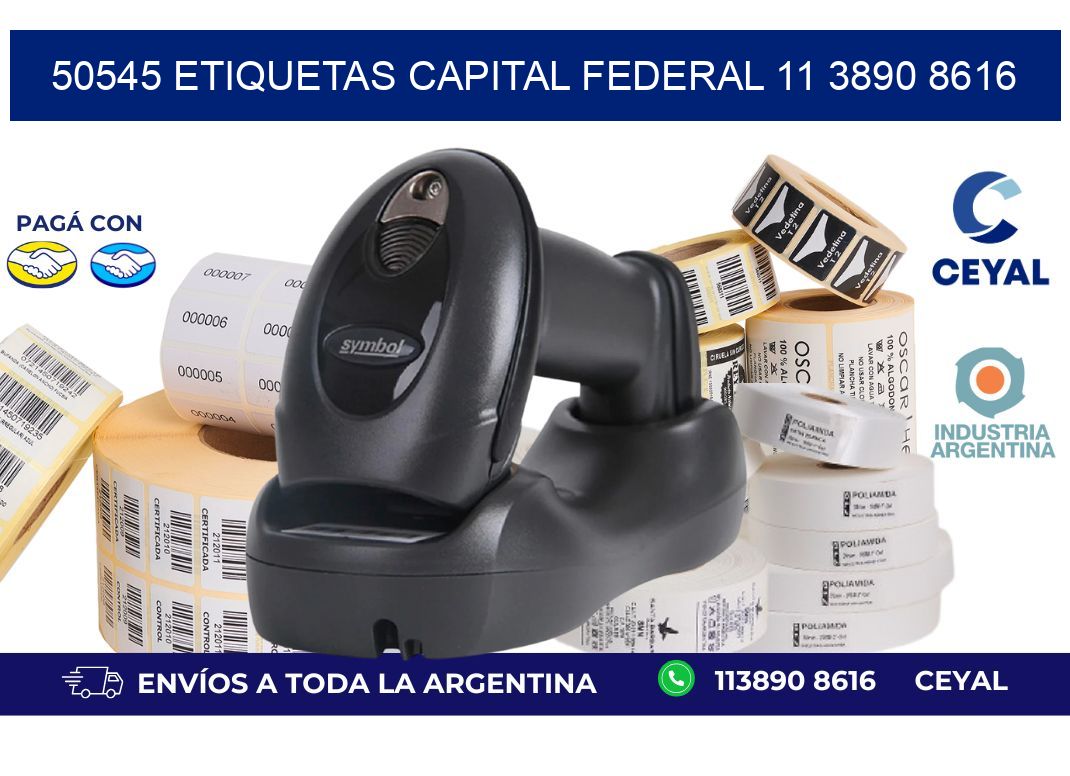 50545 ETIQUETAS CAPITAL FEDERAL 11 3890 8616