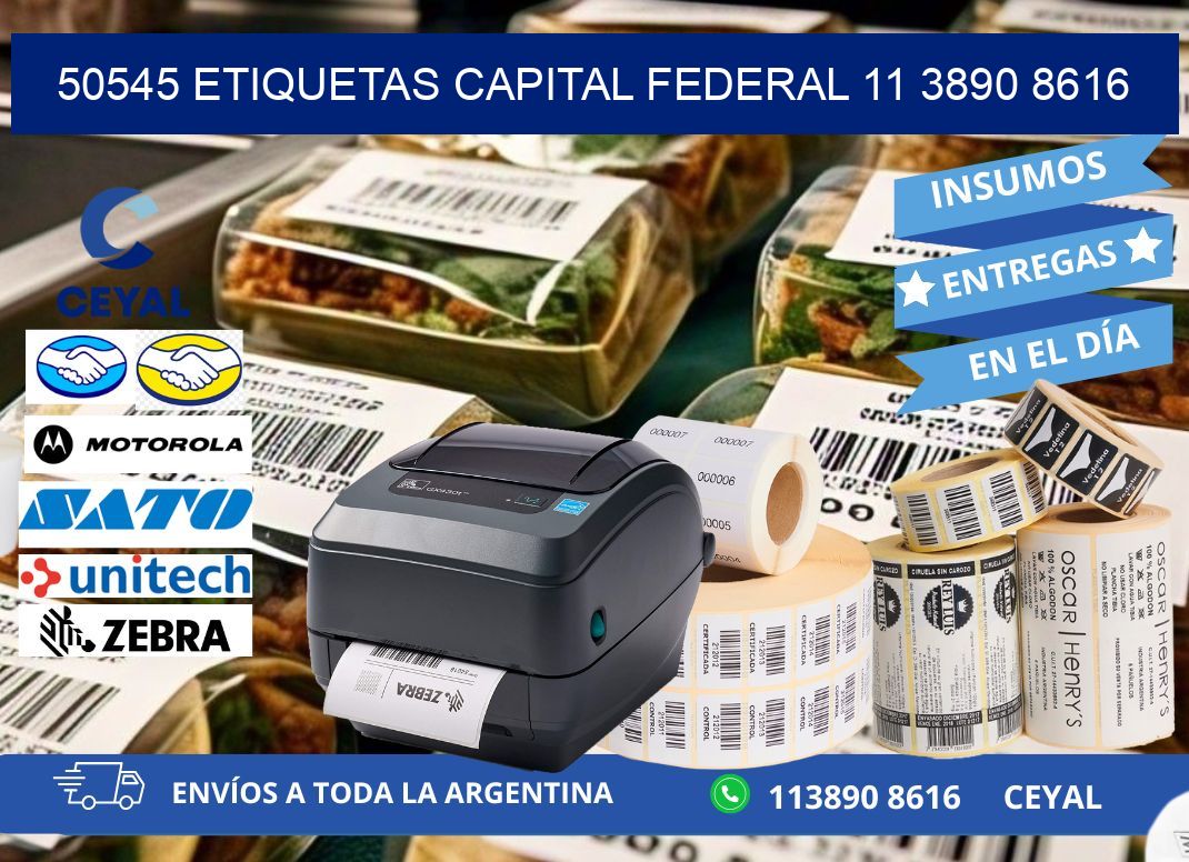 50545 ETIQUETAS CAPITAL FEDERAL 11 3890 8616