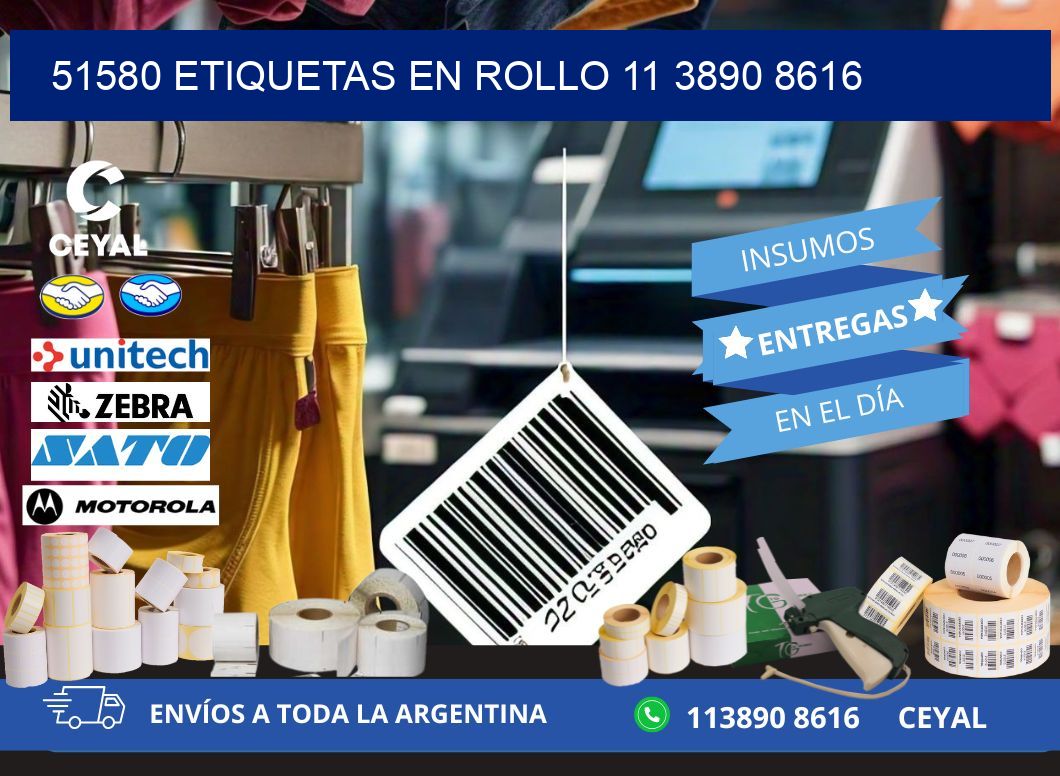 51580 ETIQUETAS EN ROLLO 11 3890 8616