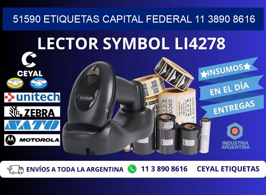 51590 ETIQUETAS CAPITAL FEDERAL 11 3890 8616